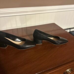 NEW Liz Claiborne Memory Foam LC FARIS Black Dressy Block Pump Shoe Size 9M